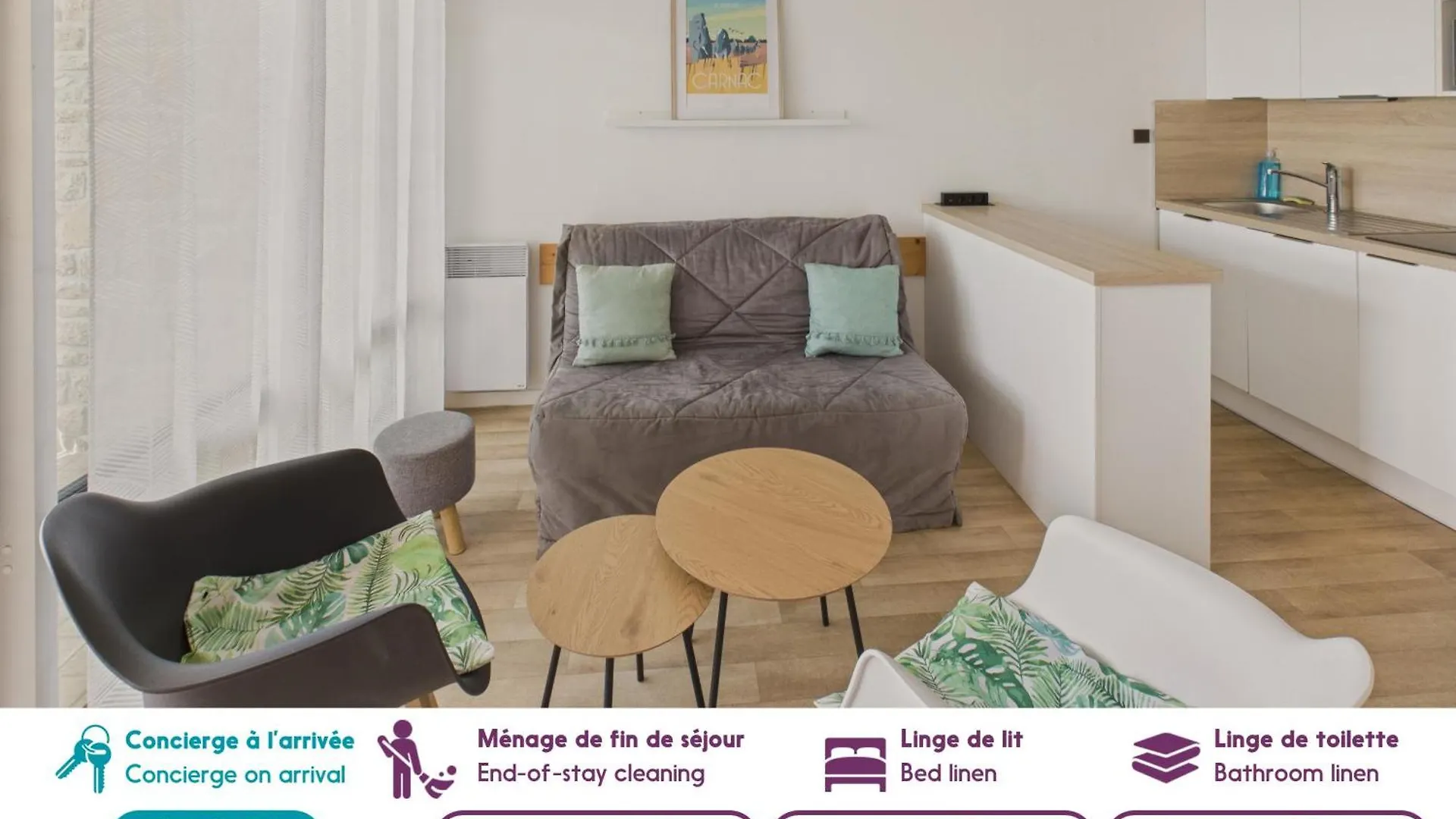Vue Mer Pour 2 Adultes Et 2 Enfants 卡纳克 法国